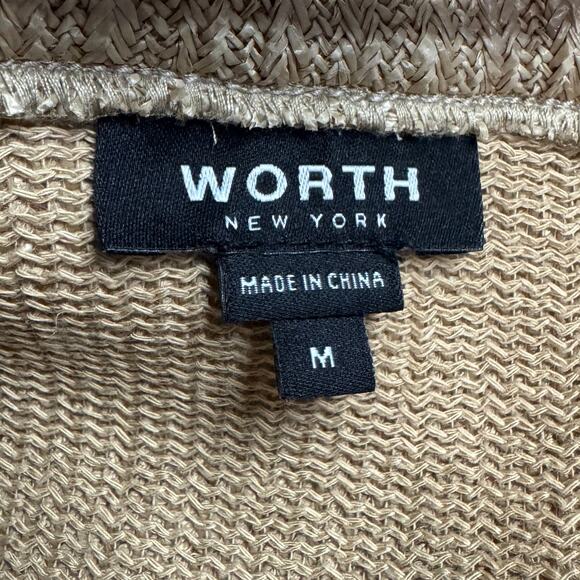 Women's Worth New York Brown Snap Front Pockets Business Casual Vest sz Medium - Picture 8 of 11